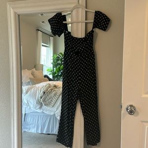 Black and white jumpsuit
